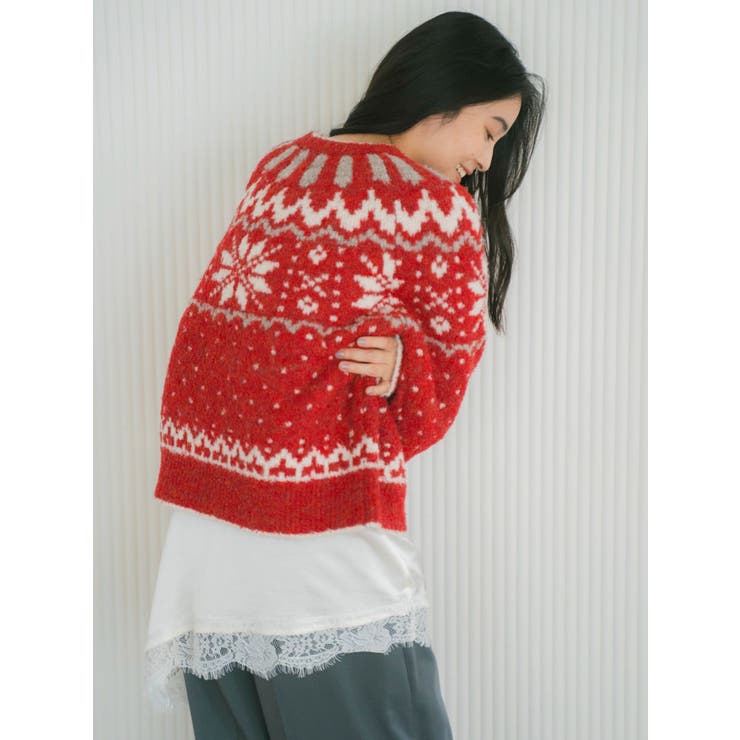 求心柄ルーズニット | Ungrid | 詳細画像13 