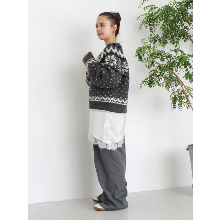 求心柄ルーズニット | Ungrid | 詳細画像21 