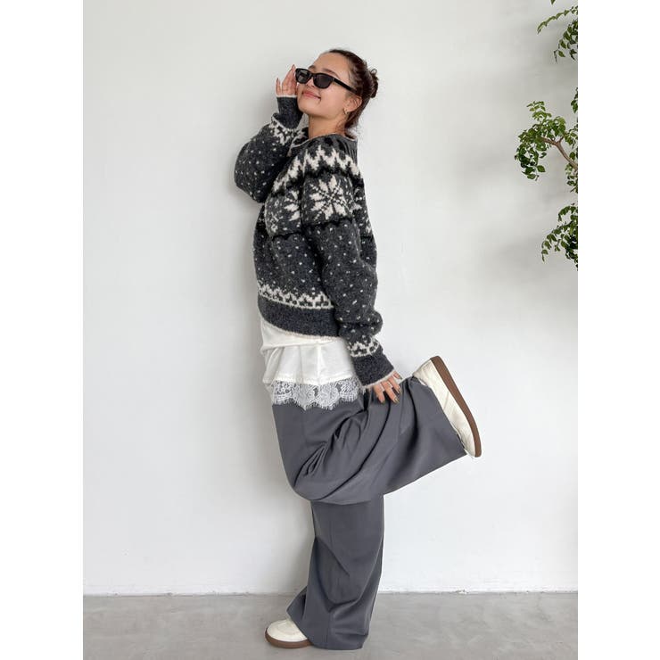 求心柄ルーズニット | Ungrid | 詳細画像23 