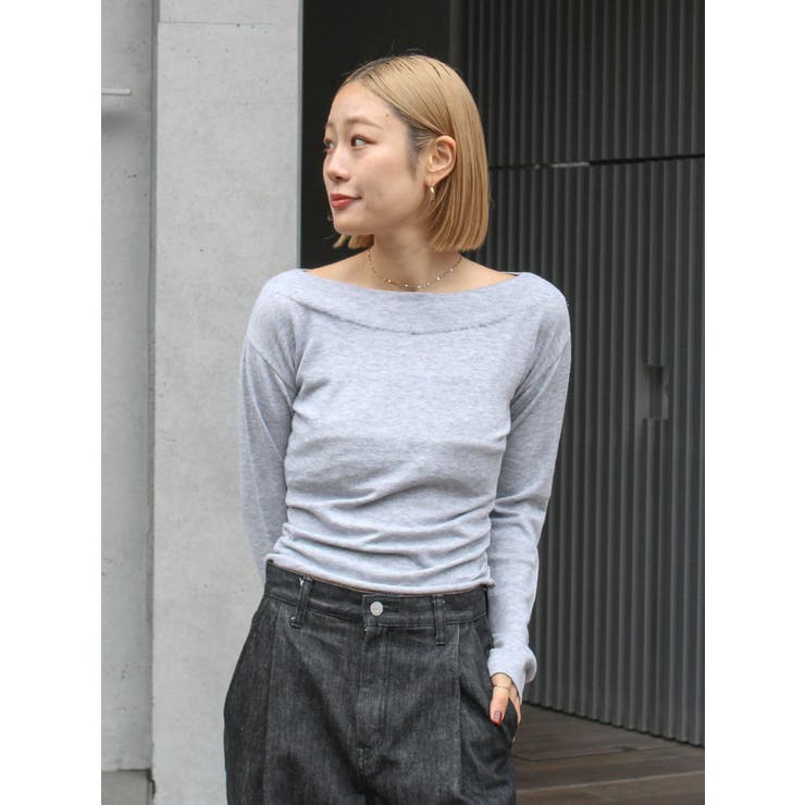 ギャザーデザインフィトニット | Ungrid | 詳細画像1 