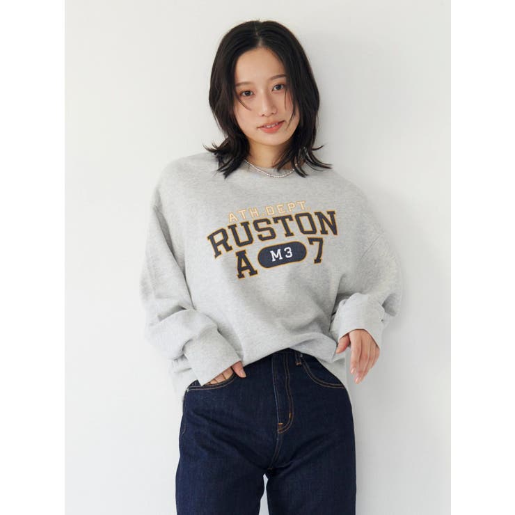 ライトグレー | ルーズシルエットロゴスウェット | Ungrid