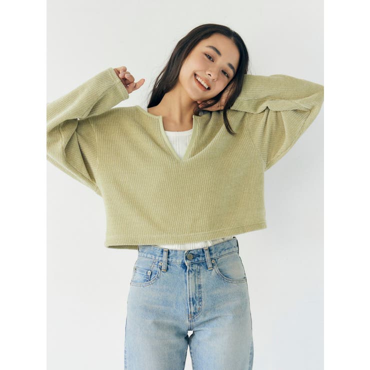 モールダブルフェイスロングスリーブTee | Ungrid | 詳細画像2 