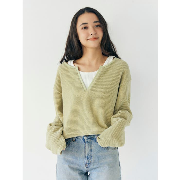 モールダブルフェイスロングスリーブTee | Ungrid | 詳細画像3 