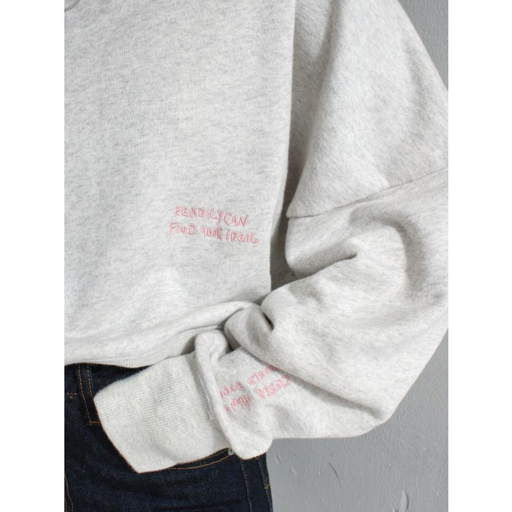 スリーブボリューム刺繍スウェット | Ungrid | 詳細画像10 