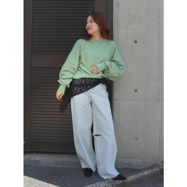 スリーブボリューム刺繍スウェット | Ungrid | 詳細画像17 