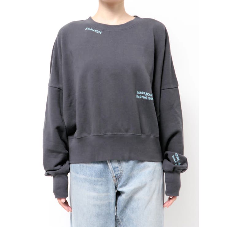 スリーブボリューム刺繍スウェット | Ungrid | 詳細画像26 