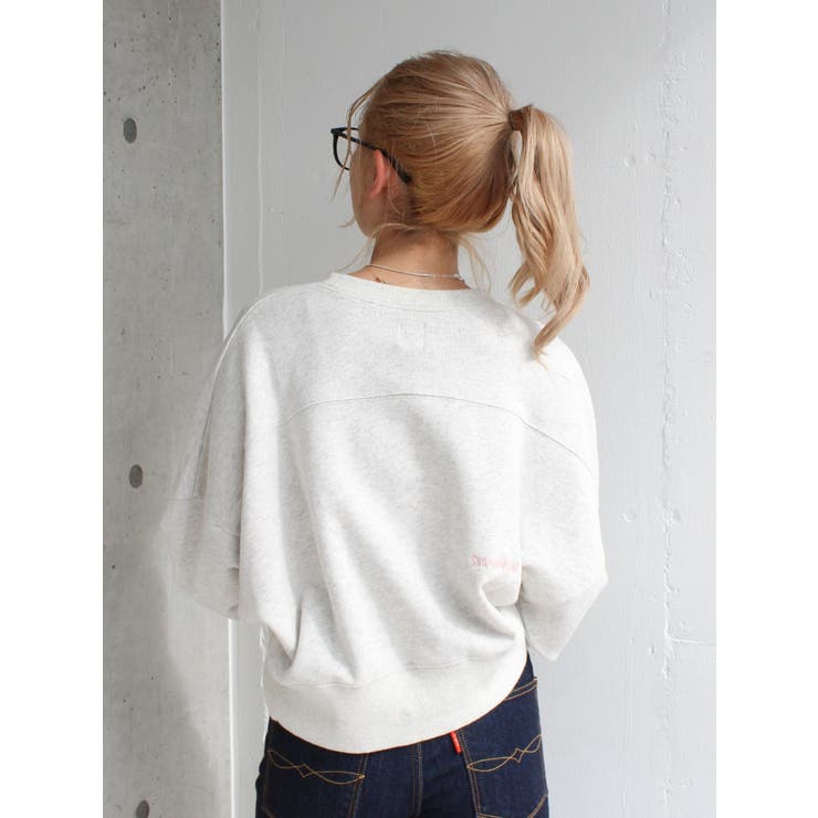 スリーブボリューム刺繍スウェット | Ungrid | 詳細画像9 