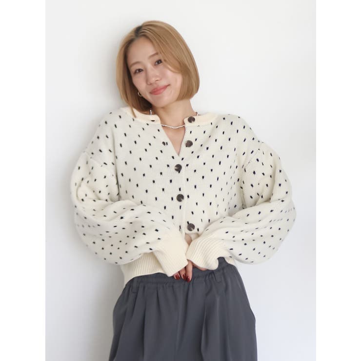 マルチウェイドットニットカーディガン | Ungrid | 詳細画像11 