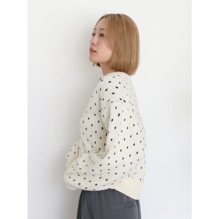 マルチウェイドットニットカーディガン | Ungrid | 詳細画像12 