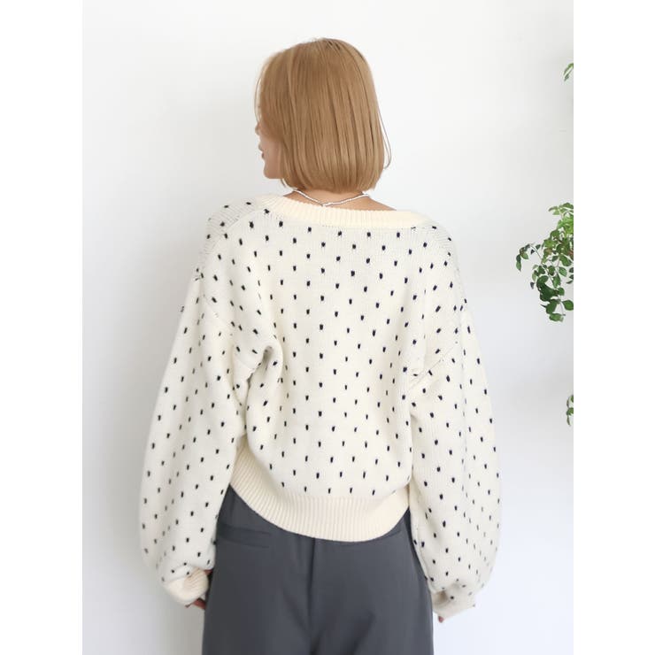 マルチウェイドットニットカーディガン | Ungrid | 詳細画像13 