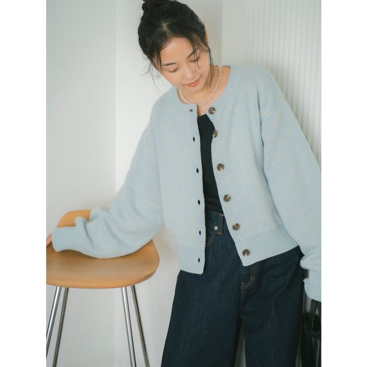 マルチウェイドットニットカーディガン | Ungrid | 詳細画像3 