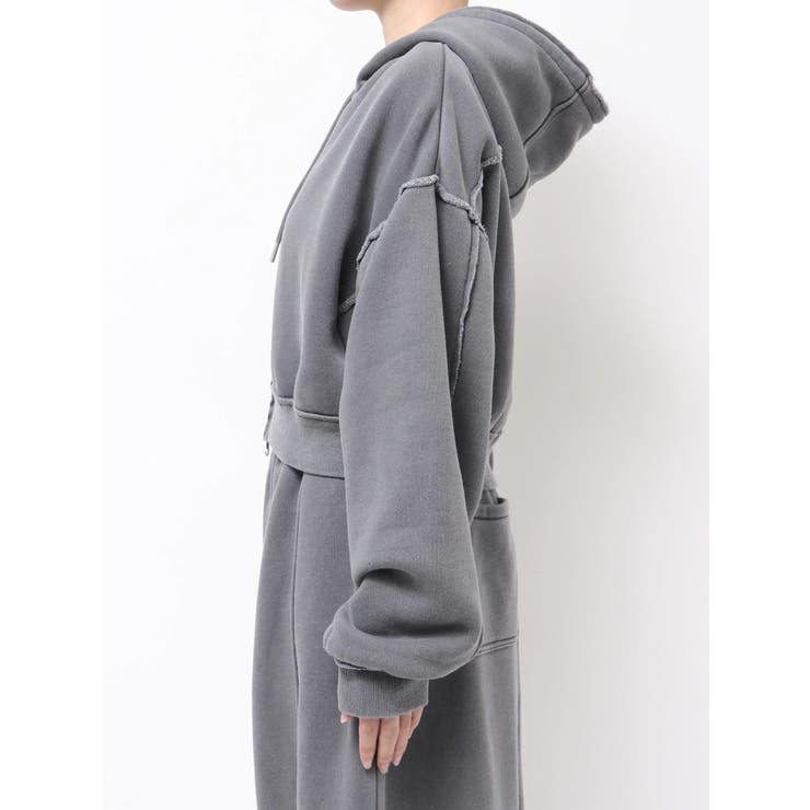 ダブルジップピグメントショートパーカー | Ungrid | 詳細画像4 