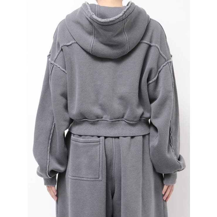 ダブルジップピグメントショートパーカー | Ungrid | 詳細画像5 