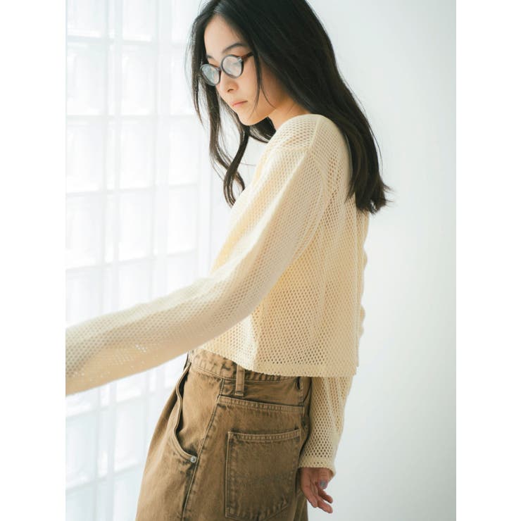 メッシュショートカーディガン | Ungrid | 詳細画像8 