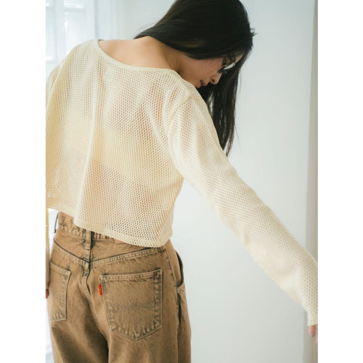 メッシュショートカーディガン | Ungrid | 詳細画像9 