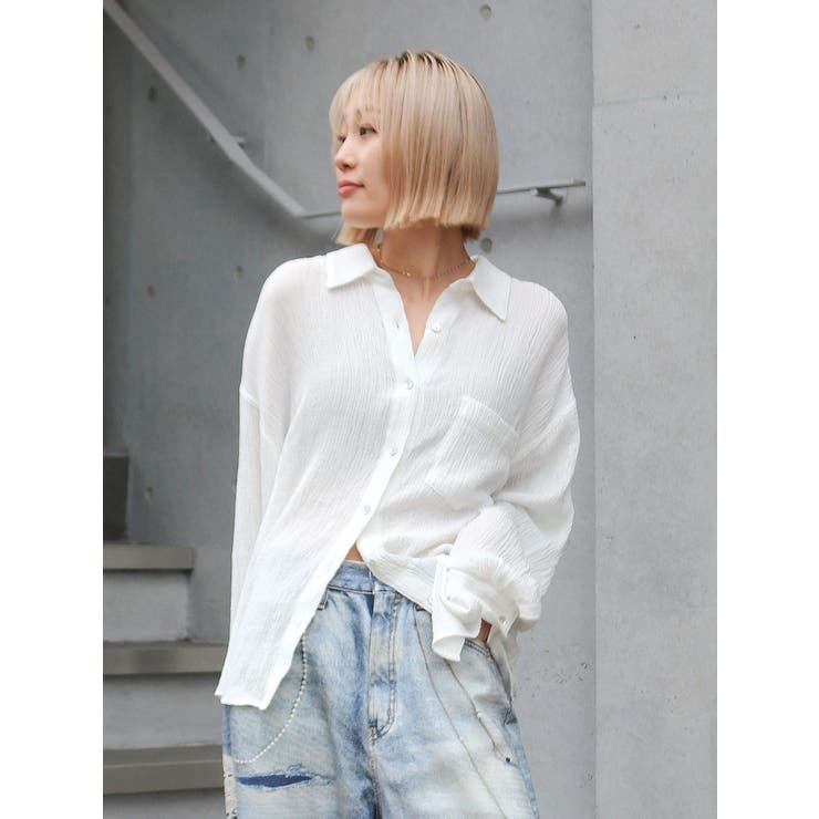 楊柳ビッグルーズシャツ | Ungrid | 詳細画像1 