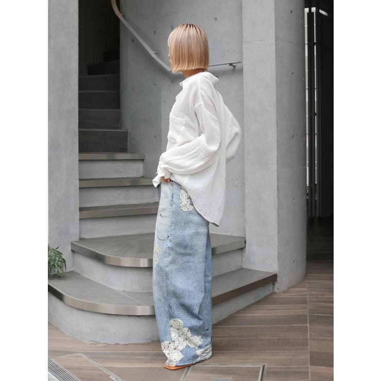 楊柳ビッグルーズシャツ | Ungrid | 詳細画像18 