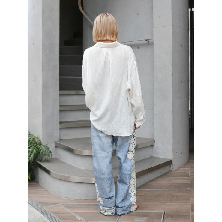 楊柳ビッグルーズシャツ | Ungrid | 詳細画像19 