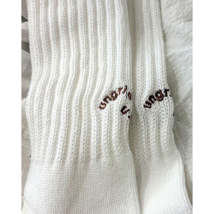 【Ungrid×靴下屋】刺繍アメリブ2pacソックス | Ungrid | 詳細画像6 