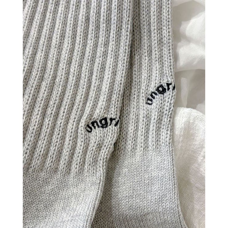 【Ungrid×靴下屋】刺繍アメリブ2pacソックス | Ungrid | 詳細画像7 