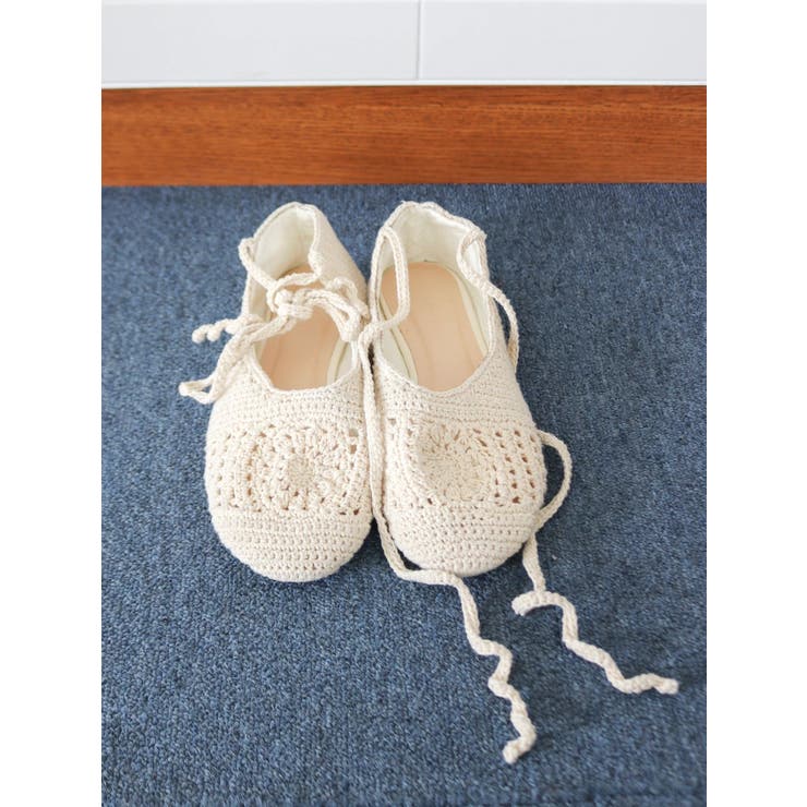 メッシュ編みフラットシューズ | Ungrid | 詳細画像1 