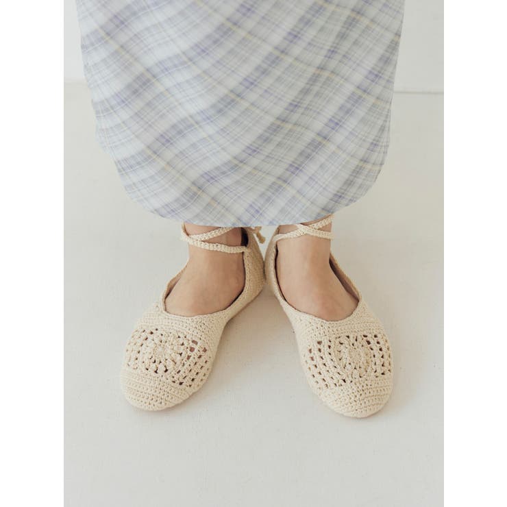 メッシュ編みフラットシューズ | Ungrid | 詳細画像5 