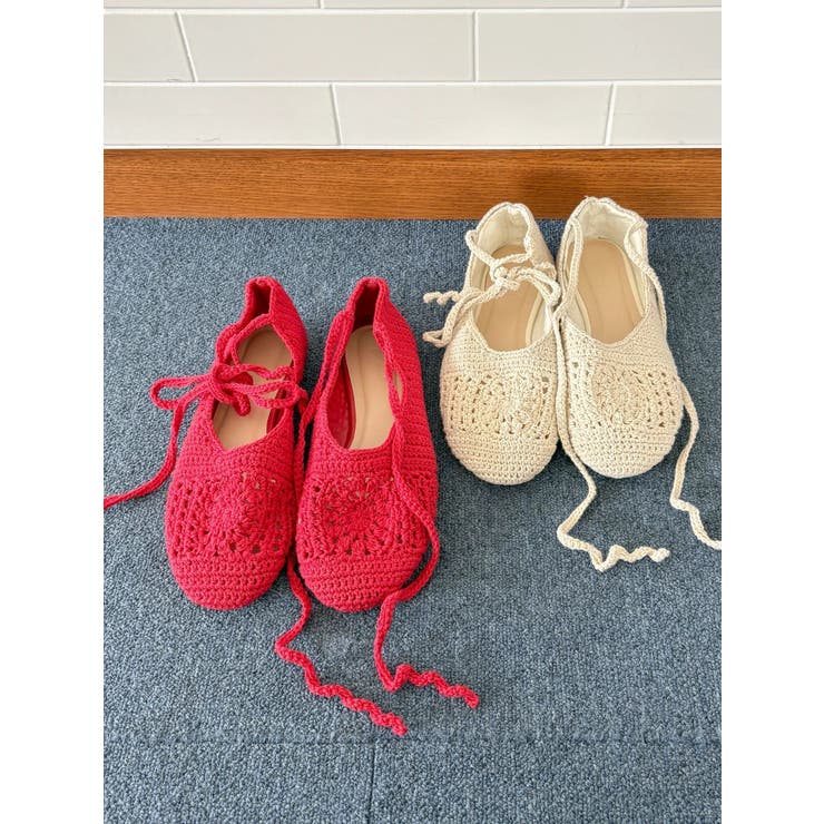 メッシュ編みフラットシューズ | Ungrid | 詳細画像8 