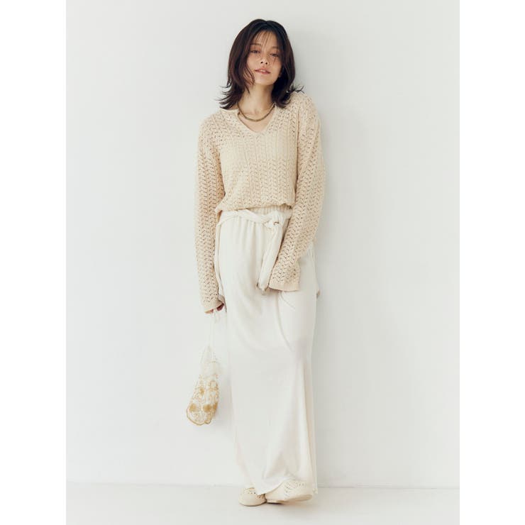 透かし編みルーズニット | Ungrid | 詳細画像5 