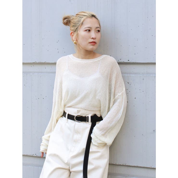 シアーショートニット | Ungrid | 詳細画像1 