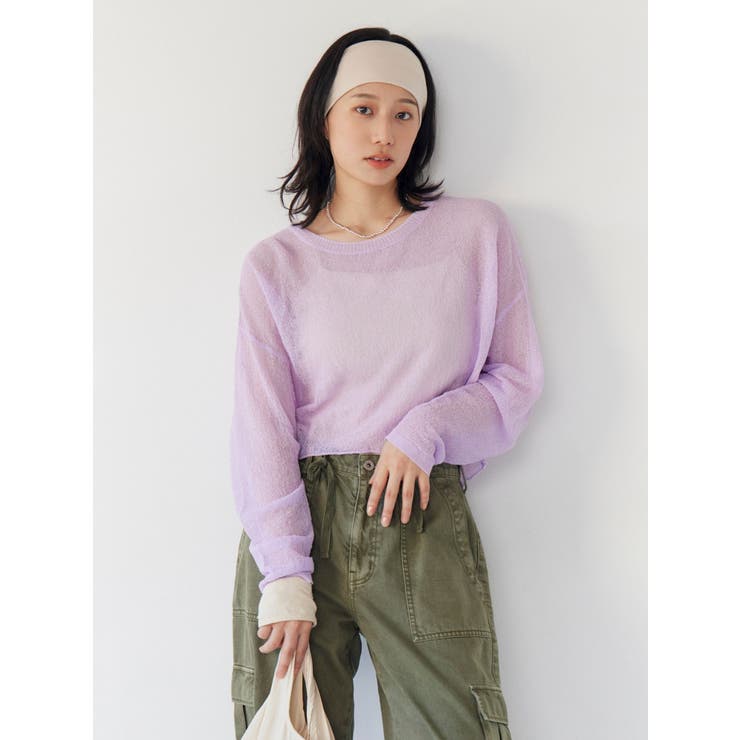 シアーショートニット | Ungrid | 詳細画像10 