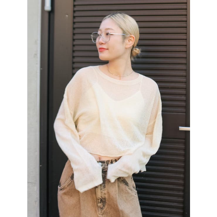 シアーショートニット | Ungrid | 詳細画像23 