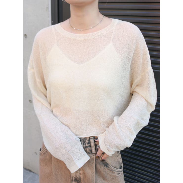 シアーショートニット | Ungrid | 詳細画像24 