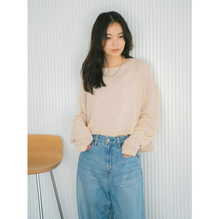 シアーショートニット | Ungrid | 詳細画像4 