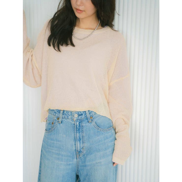 シアーショートニット | Ungrid | 詳細画像5 