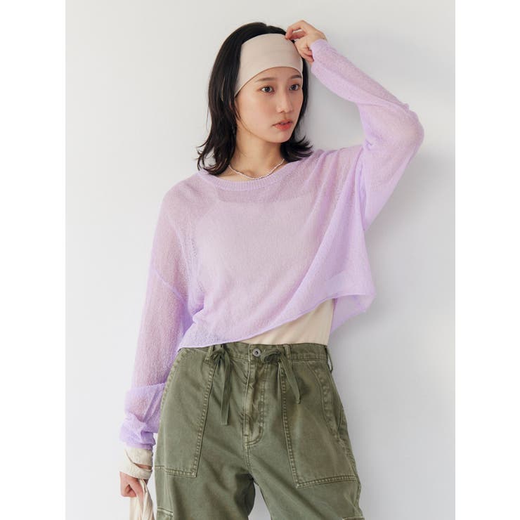 シアーショートニット | Ungrid | 詳細画像9 