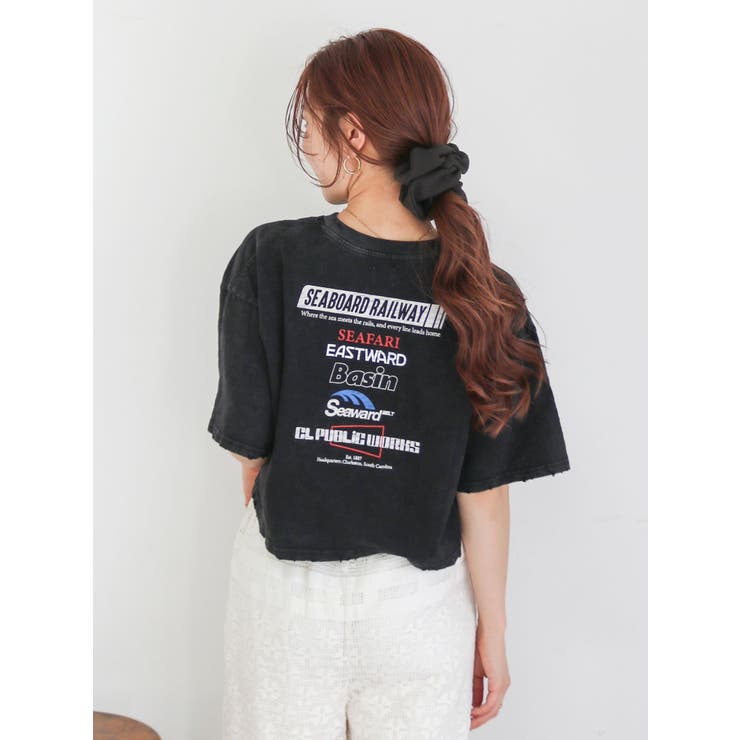 エンブロイダリーダメージロゴTee | Ungrid | 詳細画像11 