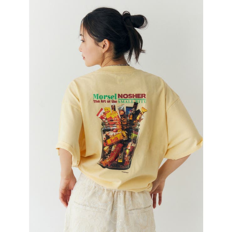 イエロー | スナックプリントTee | Ungrid