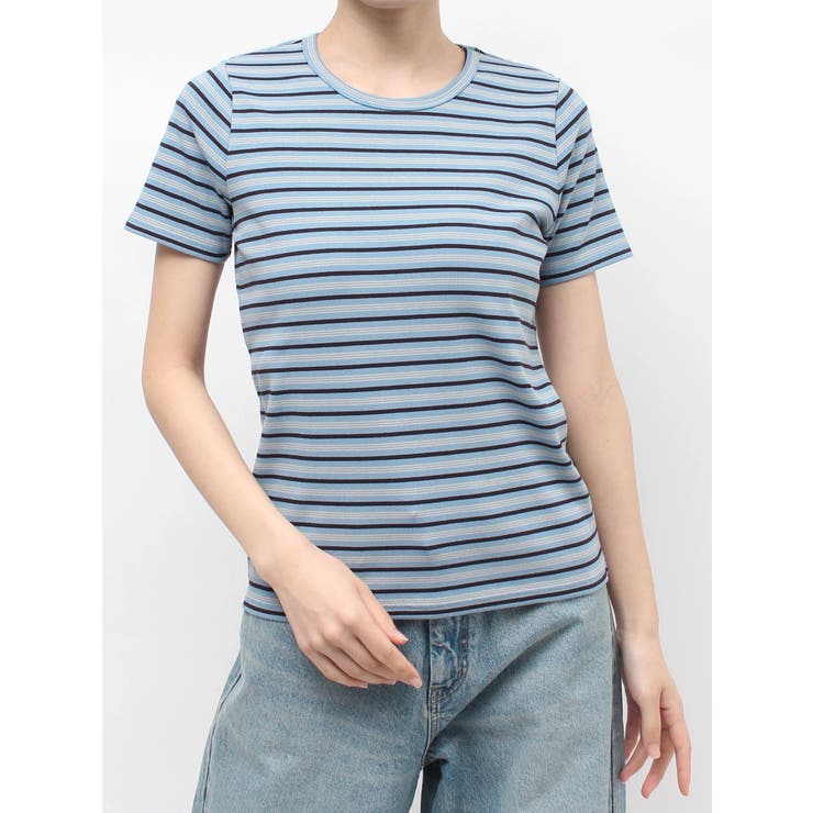 ブルー | マルチボーダーTee | Ungrid