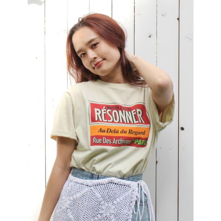 イエロー | ヴィンテージカラーロゴTee | Ungrid