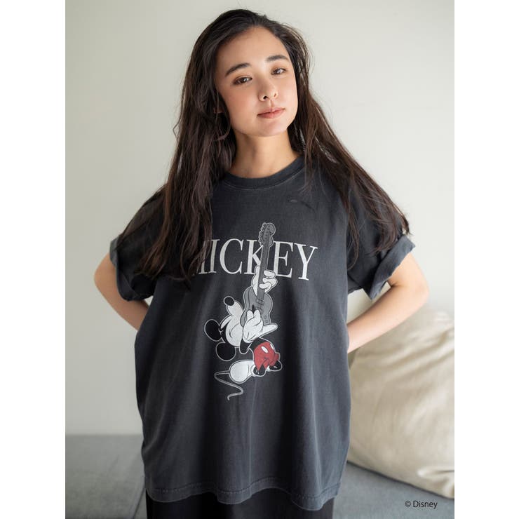 チャコールグレー | MICKEY / ロックTee | Ungrid