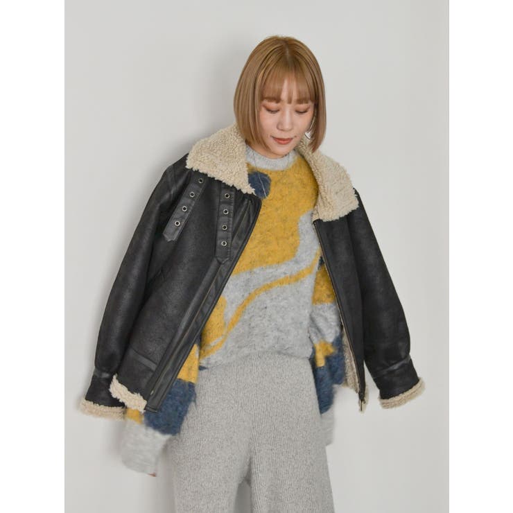 シャギージャカードニット | Ungrid | 詳細画像19 