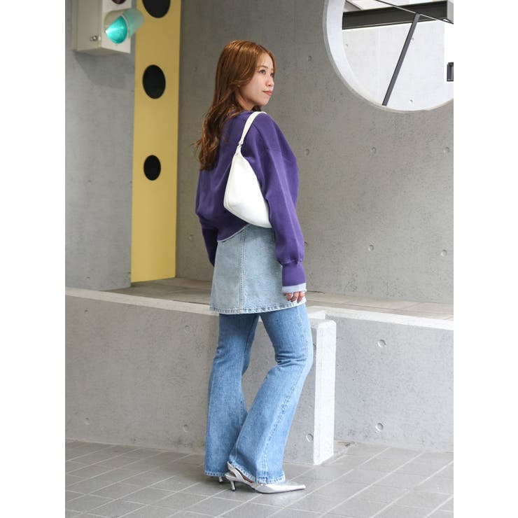 ヘンリーネックバイカラーコットン混ニット | Ungrid | 詳細画像14 