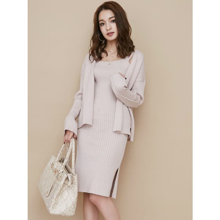 Web限定 スクエアリブニットワンピース セットアップ 着用可能 品番 Mksw Resexxy リゼクシー のレディースファッション通販 Shoplist ショップリスト