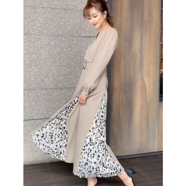 レオパードプリーツ切替ワンピース 品番 Mksw Resexxy リゼクシー のレディースファッション通販 Shoplist ショップリスト