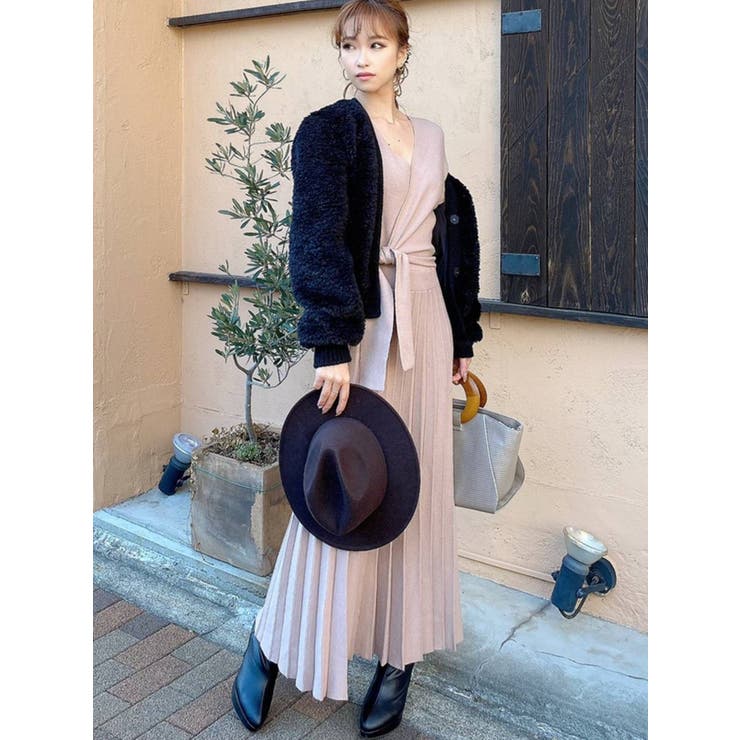 プリーツニットワンピース 品番 Mksw Resexxy リゼクシー のレディースファッション通販 Shoplist ショップリスト