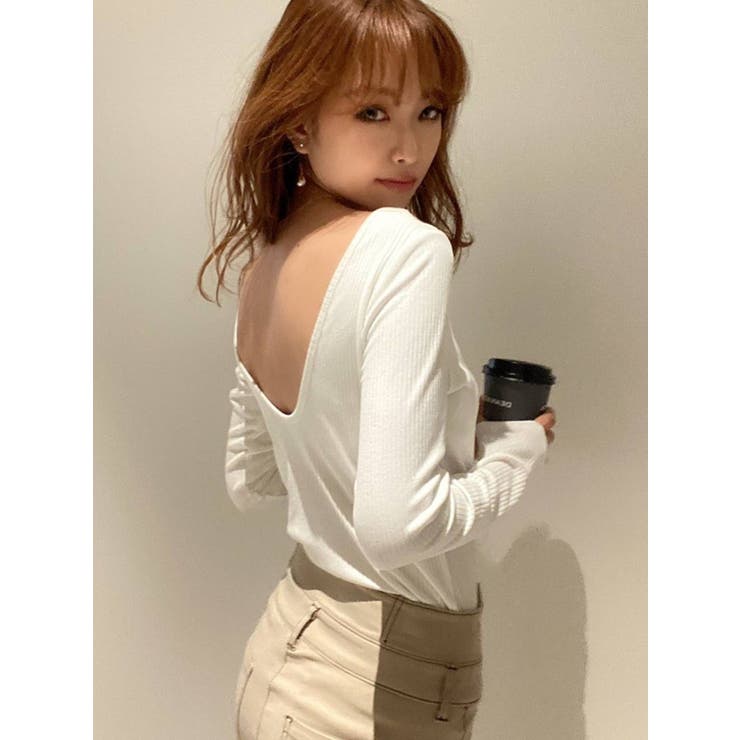 RECTO バックオープン ベージュ トップス IS】バックオープントップス[品番：MKSW0036298]｜RESEXXY（リゼクシー