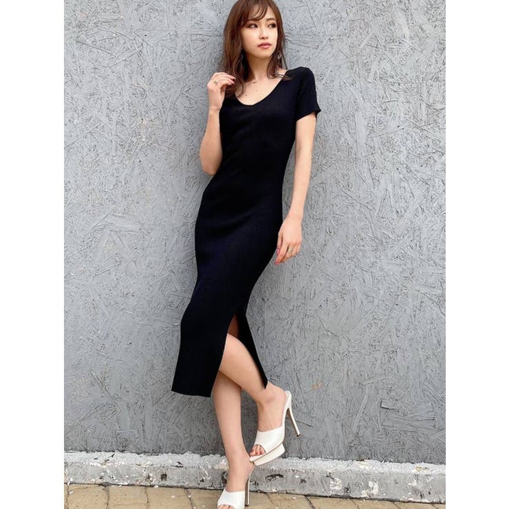 リブニット半袖ワンピース 品番 Mksw Resexxy リゼクシー のレディースファッション通販 Shoplist ショップリスト