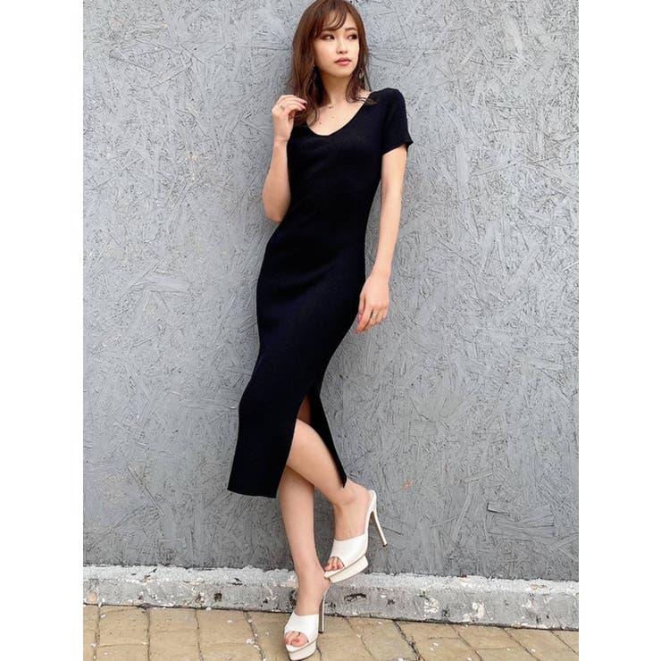 FONCÉ 半袖ワンピース bulle de savon（ビュルデサボン）の「オックス コック半袖