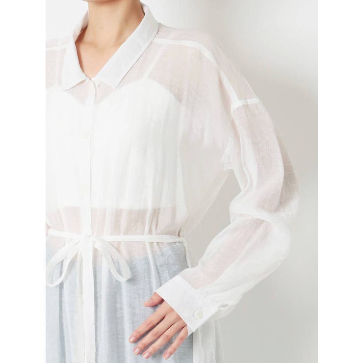 シースルーロングシャツ | RESEXXY | 詳細画像29 