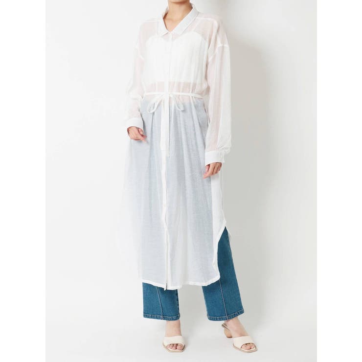 シースルーロングシャツ | RESEXXY | 詳細画像36 